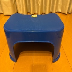 ｛値下げ】子供 こども 踏み台 2段 2テップ 青 ブルー　の画像