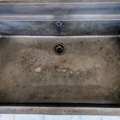 🍓 スチール作業台 大型シンク 下部棚付きの画像