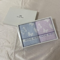HANAE MORI  ハンドタオル　未使用2枚セットの画像