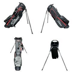 【未使用】タイトリスト キャディバッグ スタンドバッグ TITLEIST Players4 TB21SX4 ブラック レッドの画像