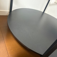 IKEA コーヒーテーブル　ガラス　丸テーブルの画像