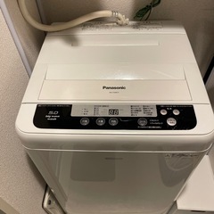 ジャンク品 Panasonic 縦型洗濯機 の画像