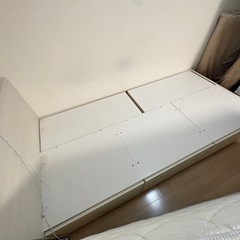 価格相談しますシングルベッド➕マットレスセットの画像