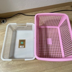 カゴ　2点　収納用品
の画像
