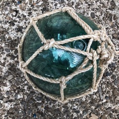 ⭐️漁具、ガラスの浮き球、珍品、アンテーク、縁起物、貴重品、一点物。の画像