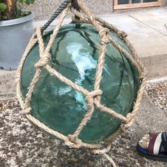 ⭐️漁具、ガラスの浮き球、珍品、アンテーク、縁起物、貴重品、一点物。の画像