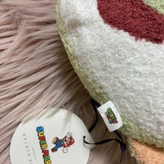 限定品 新品ジュラピケ コラボ マリオヨッシークッションの画像