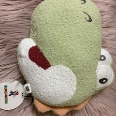 限定品 新品ジュラピケ コラボ マリオヨッシークッションの画像