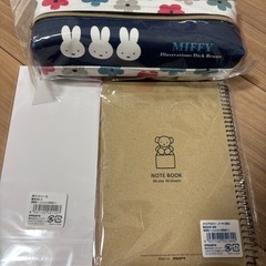 新品　ミッフィー　ペンケース　ノート　シール　の画像
