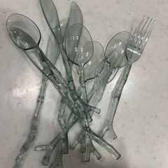パリ購入　プラスチック　カトラリーの画像