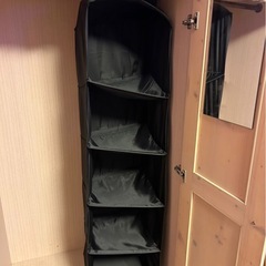 箪笥　洋服掛け　収納　天然木の画像