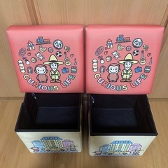 【10/28迄】おさるのジョージ 収納ボックスチェアの画像