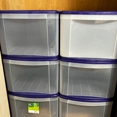 アイリスオーヤマ　収納ケース6個の画像