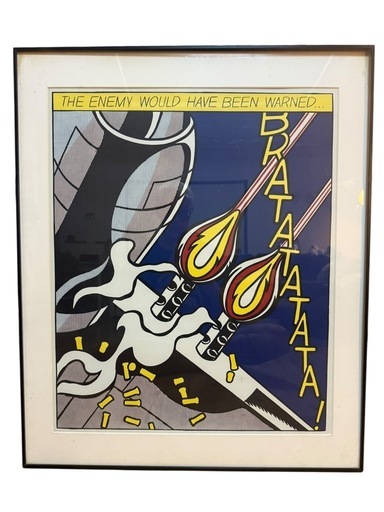 額装 ロイ・リキテンスタイン As I Opened Fire 販売 3枚組SET