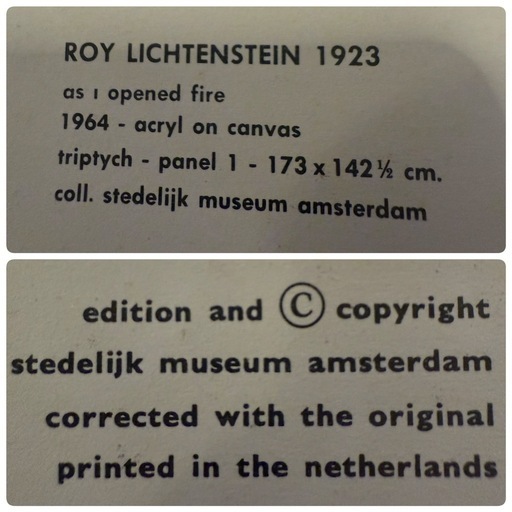 額装 ロイ・リキテンスタイン As I Opened Fire 販売 3枚組SET