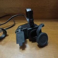 バイク用　電源用シガーソケット　＆　USBポート　電源出力増設　の画像