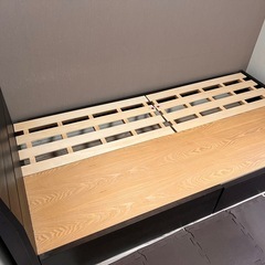 シングルベッド　ニトリ　収納ありの画像