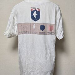 FEDERAL ARMY 海外 半袖Tシャツ Mサイズ バックプリント 古着の画像