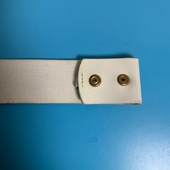 アルマーニジーンズ　ホワイトレザーベルト(バックルなし)の画像