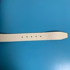 アルマーニジーンズ　ホワイトレザーベルト(バックルなし)の画像