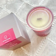 【新品未使用】ATTRACTION FRAGRANCE ガラスキャンドル 002の画像