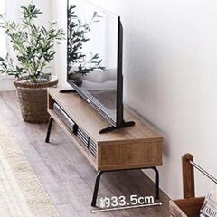 【美品】テレビ台 木目調／戸畑区・10/11(土)引き取り限定の画像