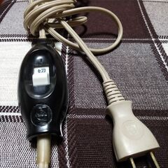 電気クッション　チェック柄の画像