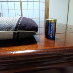 電気クッション　チェック柄の画像