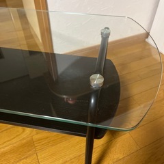 ニトリ　ガラステーブルの画像