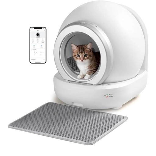 新品 セルフクリーニング猫用トイレボックス 複数の猫用大容量トイレボックス アプリ制御