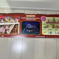 赤い屋根の大きなお家デラックスセット -屋根裏はひみつのお部屋 SYLVANIAN
 FAMILIESの画像