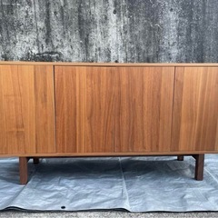 IKEA ストックホルム　キャビネット　ウォールナット　北欧　サイドボード　マルチキャビネット　電話台　収納の画像