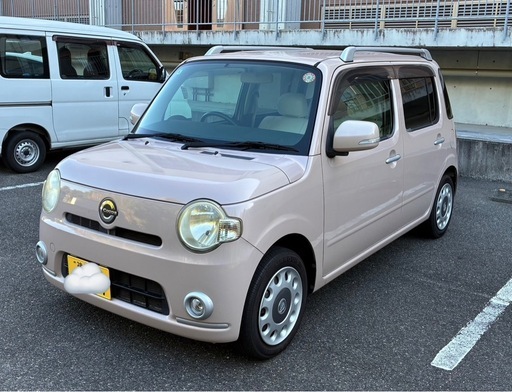 カワイイホワイトシート★ダイハツ ミラココア★タイヤ交換済み★車検なが〜い令和９年６月24日！！