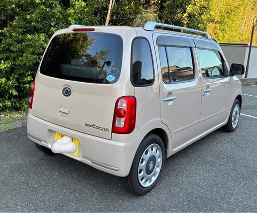 カワイイホワイトシート★ダイハツ ミラココア★タイヤ交換済み★車検なが〜い令和９年６月24日！！