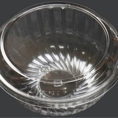 中央化学 冷麺容器 クリアボウル 小 ト付 3871 1袋(50個)の画像