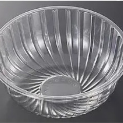 中央化学 冷麺容器 クリアボウル 小 ト付 3871 1袋(50個)の画像