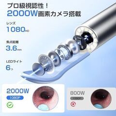 TAREASS 2000万画素カメラ付き 耳かき USB-Cの画像