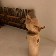 小鳥　オブジェ　木像