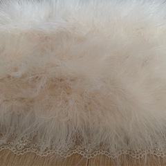 ♪ anysis♪ フェザーショール 白 レース リボン 結婚式 成人式 ドレスの画像