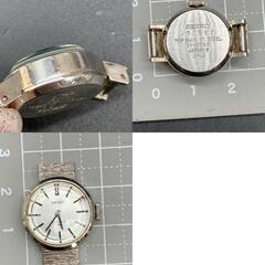 P382　可動 SEIKO セイコー 11-0760 手巻きシルバー文字盤 レディース腕時計  2針 レディース ※文字盤のみの画像