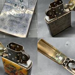 P387　のらくろ NORAKURO ジッポー J ZIPPO XIII ジッポーライター ビンテージ LIMITED 着火OK 中古現状品　両面加工　書込みありの画像