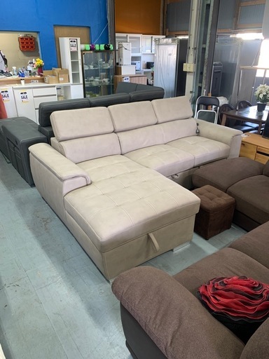 新品   収納ボックス付き　ソファベッド