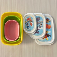 アンパンマン弁当箱３点セットと保冷ペットボトルホルダーの画像