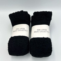 【新品】ハイソックス　モコモコの画像