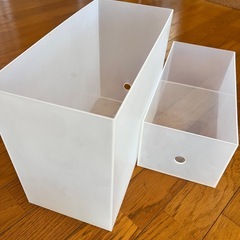 ‼️美品‼️ 無印良品 ポリプロピレンファイルボックス ワイド スタンダード 各3つずつの画像