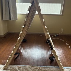 【値下げ】タンスのゲン　スノコベッド(ダブルサイズ)の画像