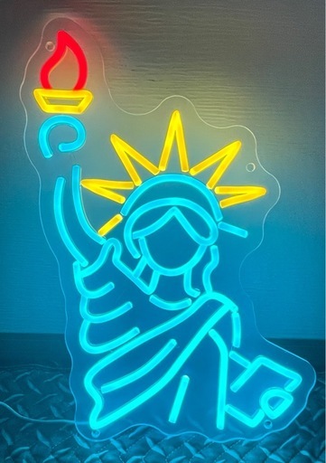 自由の女神 LEDネオン ネオン看板 アメリカン雑貨 ガレージ ニューヨーク NY  USA 北米