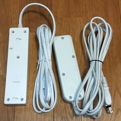 ★ 個別スイッチ付き 電源タップ 節電タップ 延長コード × 2セット(3口×3.0m、4口×2.5M)の画像