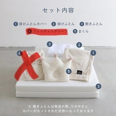 PUPPAPUPO ベビー布団4点セットの画像