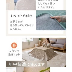 リコメン堂 洗えるラグマット 長方形 滑り止め付 ホットカーペット対応 床暖房対応 北欧 モダン おしゃれ オールシーズン ウォッシャブル ラグマット (セージグリーン, 135×185cm)の画像